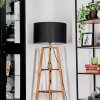 Flemming Stehleuchte 50 cm Naturfarben, Schwarz, 1-flammig