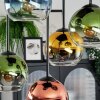 Koyoto Deckenleuchte Glas 15 cm Blau, Gold, Grün, Klar, Kupferfarben, 5-flammig