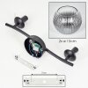 Koyoto Deckenleuchte Glas 15 cm Klar, Rauchfarben, 2-flammig