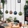 Gastor Hängeleuchte Glas 15 cm Blau, Grün, Kupferfarben, 4-flammig