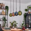 Gastor Hängeleuchte Glas 15 cm Blau, Grün, Kupferfarben, 4-flammig