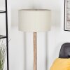 Flemming Stehleuchte 50 cm Naturfarben, Schwarz, 1-flammig