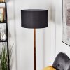 Flemming Stehleuchte 50 cm Naturfarben, Schwarz, 1-flammig