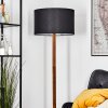 Flemming Stehleuchte 50 cm Naturfarben, Schwarz, 1-flammig