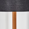 Flemming Stehleuchte 50 cm Naturfarben, Schwarz, 1-flammig