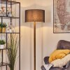Flemming Stehleuchte 50 cm Naturfarben, Schwarz, 1-flammig