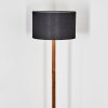Flemming Stehleuchte 50 cm Naturfarben, Schwarz, 1-flammig