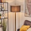 Flemming Stehleuchte 50 cm Naturfarben, Schwarz, 1-flammig