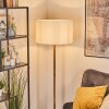 Flemming Stehleuchte 50 cm Naturfarben, Schwarz, 1-flammig