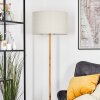 Flemming Stehleuchte 50 cm Naturfarben, Schwarz, 1-flammig