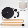 Flemming Stehleuchte 50 cm Naturfarben, Schwarz, 1-flammig