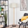 Flemming Stehleuchte 50 cm Naturfarben, Schwarz, 1-flammig