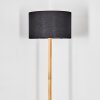 Flemming Stehleuchte 50 cm Naturfarben, Schwarz, 1-flammig