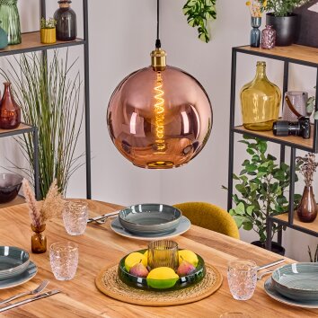Koyoto Hängeleuchte Glas 30 cm Gold, 1-flammig Koyoto Hängeleuchte Glas 30 cm Gold, 1-flammig