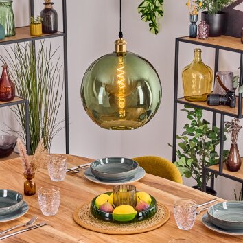 Koyoto Hängeleuchte Glas 30 cm Gold, 1-flammig