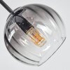 Koyoto Deckenleuchte Glas 15 cm Klar, Rauchfarben, 5-flammig