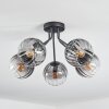 Koyoto Deckenleuchte Glas 15 cm Klar, Rauchfarben, 5-flammig