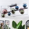 Chehalis Deckenleuchte Glas 10 cm, 12 cm, 15 cm Blau, Grün, Kupferfarben, 10-flammig