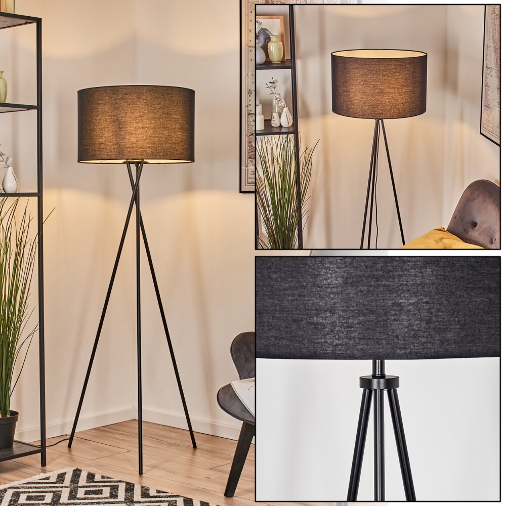 Flemming Stehleuchte 50 cm Schwarz, 1-flammig main product photo