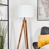 Flemming Stehleuchte 50 cm Naturfarben, Schwarz, 1-flammig
