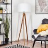 Flemming Stehleuchte 50 cm Naturfarben, Schwarz, 1-flammig