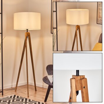 Flemming Stehleuchte 50 cm Naturfarben, Schwarz, 1-flammig Flemming Stehleuchte 50 cm Naturfarben, Schwarz, 1-flammig