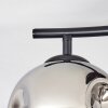 Ripoll Deckenleuchte Glas 15 cm Chrom, Rauchfarben, 2-flammig