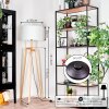 Flemming Stehleuchte 50 cm Naturfarben, Schwarz, 1-flammig