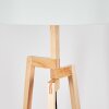 Flemming Stehleuchte 50 cm Naturfarben, Schwarz, 1-flammig