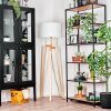 Flemming Stehleuchte 50 cm Naturfarben, Schwarz, 1-flammig