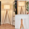 Flemming Stehleuchte 50 cm Naturfarben, Nickel-Matt, 1-flammig
