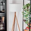 Flemming Stehleuchte 50 cm Naturfarben, Nickel-Matt, 1-flammig