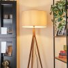 Flemming Stehleuchte 50 cm Naturfarben, Nickel-Matt, 1-flammig