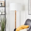 Flemming Stehleuchte 50 cm Naturfarben, Schwarz, 1-flammig