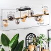 Chehalis Deckenleuchte Glas 10 cm, 12 cm, 15 cm Gold, Schwarz, 10-flammig