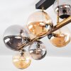 Chehalis Deckenleuchte Glas 10 cm, 12 cm, 15 cm Gold, Schwarz, 10-flammig