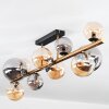 Chehalis Deckenleuchte Glas 10 cm, 12 cm, 15 cm Gold, Schwarz, 10-flammig