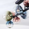 Chehalis Deckenleuchte Glas 10 cm, 12 cm, 15 cm Blau, Grün, Klar, Kupferfarben, 10-flammig