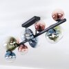 Chehalis Deckenleuchte Glas 10 cm, 12 cm, 15 cm Blau, Grün, Klar, Kupferfarben, 10-flammig