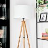 Flemming Stehleuchte 50 cm Holz dunkel, Schwarz, 1-flammig