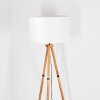 Flemming Stehleuchte 50 cm Holz dunkel, Schwarz, 1-flammig