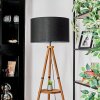 Flemming Stehleuchte 50 cm Braun, Naturfarben, Schwarz, 1-flammig