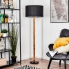 Flemming Stehleuchte 50 cm Naturfarben, Schwarz, 1-flammig Flemming Stehleuchte 50 cm Naturfarben, Schwarz, 1-flammig