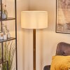 Flemming Stehleuchte 50 cm Braun, Naturfarben, Schwarz, 1-flammig