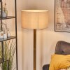 Flemming Stehleuchte 50 cm Braun, Naturfarben, Schwarz, 1-flammig