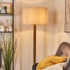 Flemming Stehleuchte 50 cm Braun, Naturfarben, Schwarz, 1-flammig
