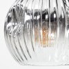 Ripoll Deckenleuchte Glas 15 cm Chrom, Klar, Rauchfarben, 6-flammig
