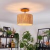 Granja Deckenleuchte 35 cm Naturfarben, Schwarz, 1-flammig
