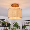 Sabadim Deckenleuchte 35 cm Naturfarben, Schwarz, 1-flammig