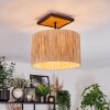 Granja Deckenleuchte 35 cm Naturfarben, Schwarz, 1-flammig